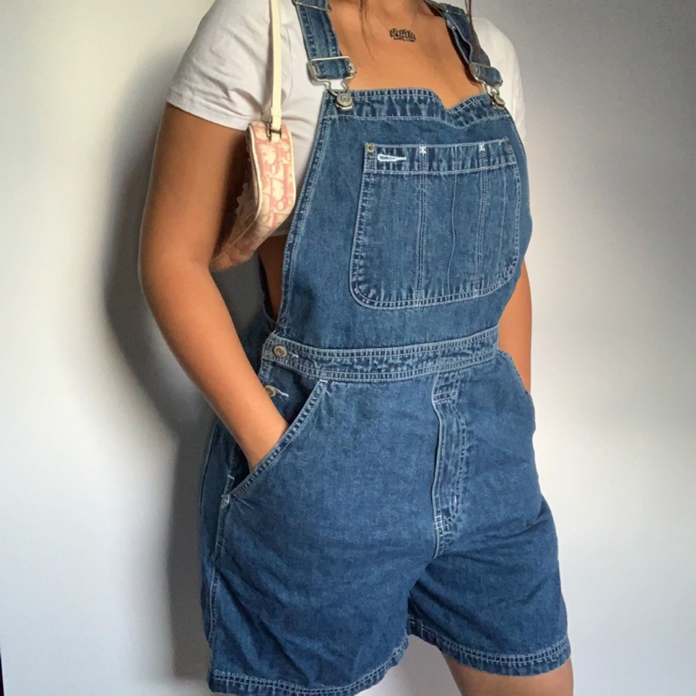 Vintage 90s denim overalls